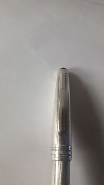 химикалка Монблан Montblanc Meisterstuck Solitaire 164S сребърна