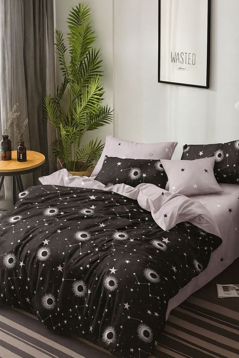 Lenjerie pat ,6 piese ,Casa Pucioasa -bumbac finet ,model nou