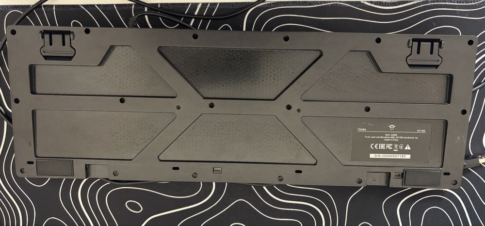 Геймърска клавиатура Trust GXT 860 Thura Semi, черен