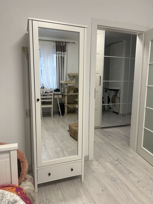 Dulap hol cu oglinda si sertar