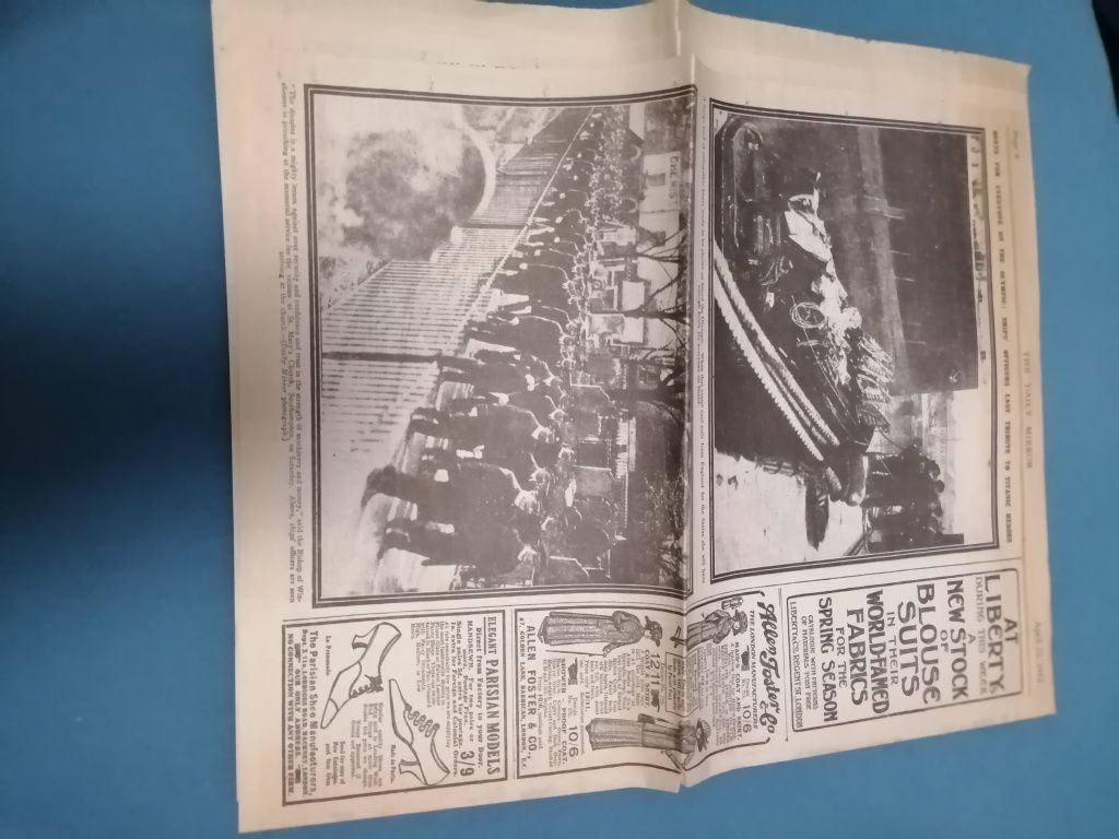 The Daily Mirror 1912 editie de colectie Titanic