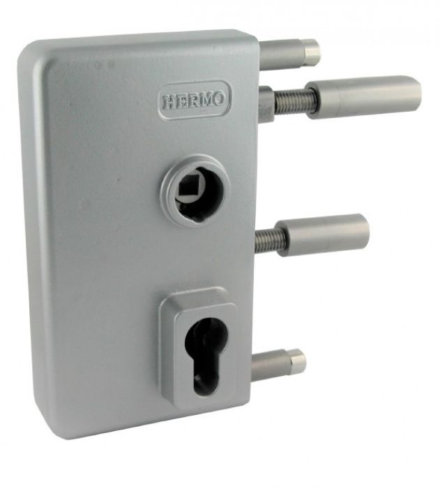 Incuietoare aplicata porti pietonale, broasca gri, feronerie portI