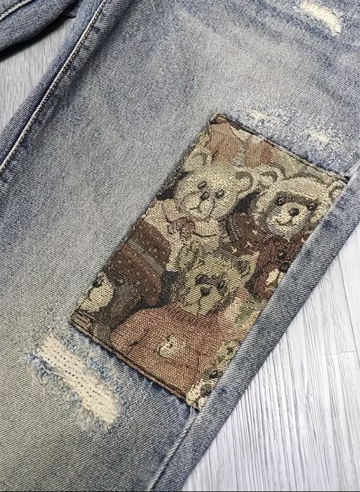 Мъжки Дънки с десен мече