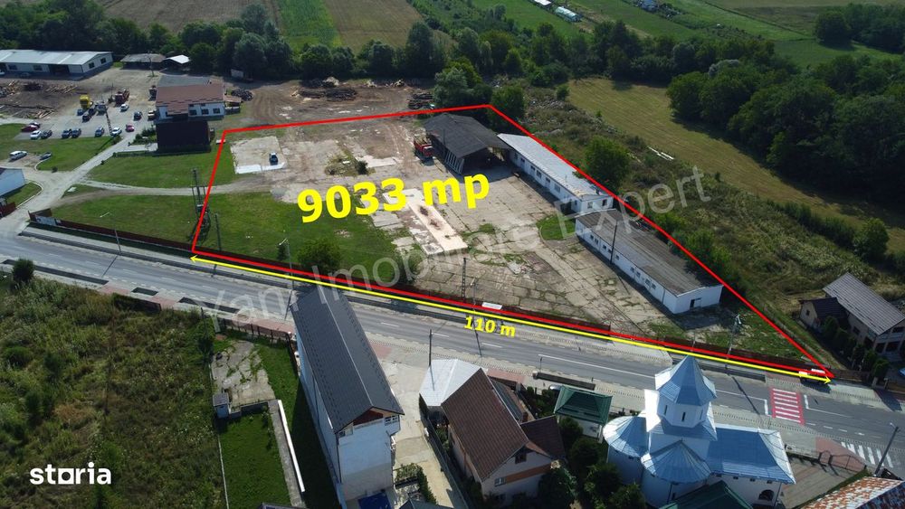 Teren de vânzare în Curtea de Argeș ( 9033 mp ) zonă industrială.