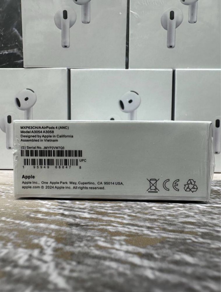 AirPods 4, ANC с шумоподавлением, эйрподс, 1в 1 беспроводные наушники