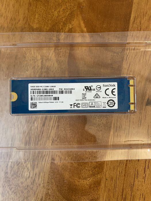 SSD NVMe M.2 128 GB San Disk
