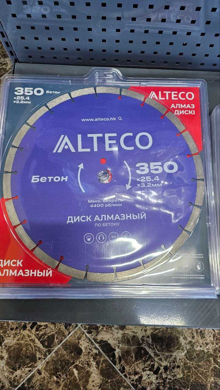 Диск алмазный по бетону ALTECO 350 мм  Almazniy disk.