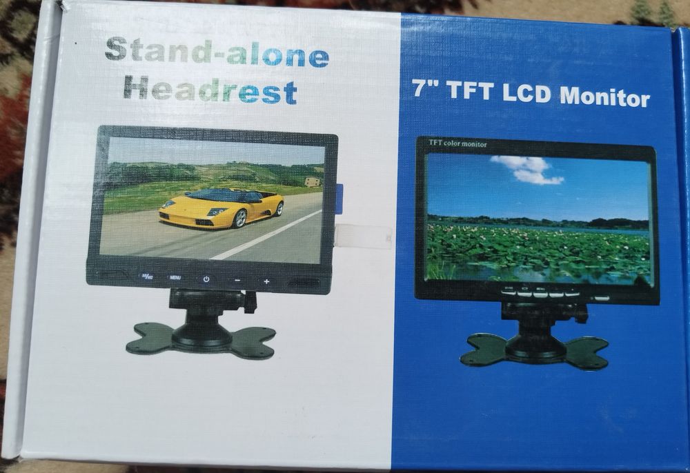 Monitor Auto 7 Inch Telecomanda Si Suport Reglabil Pt Tetiera Si Plans