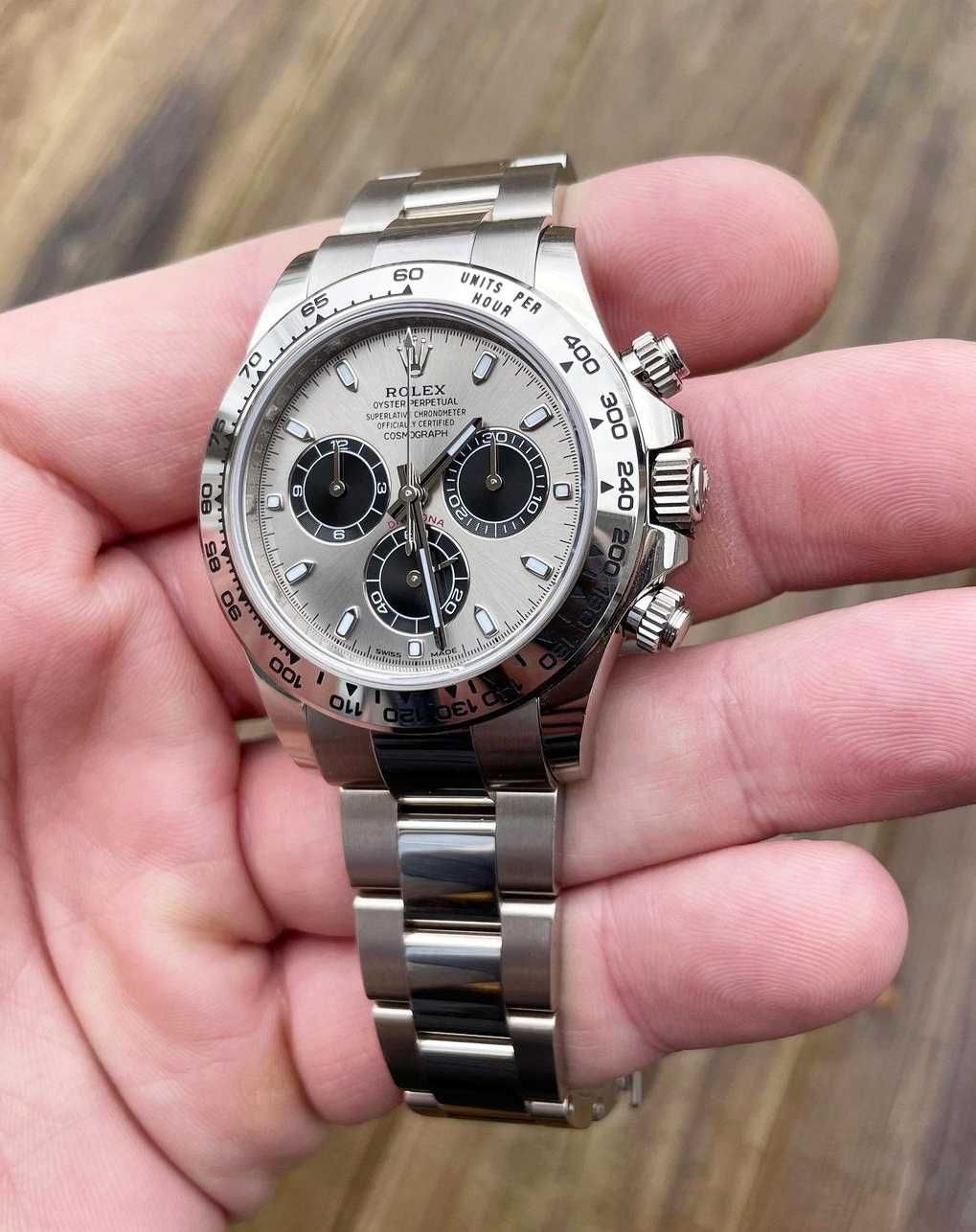 Часовници Rolex Daytona сребро - сив циферблат