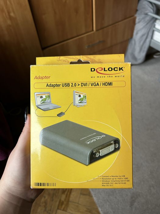 Adaptor USB 2.0 > dvi/vga/hdmi