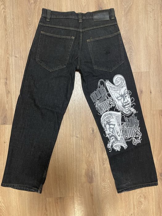 Широки дънки Jeans Baggy Skater Fit Sk8 y2k hip hop rap opium