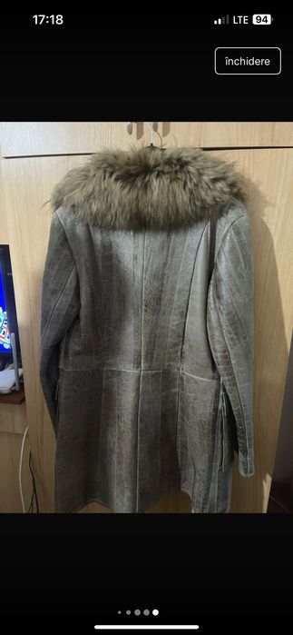 Palton imitație piele