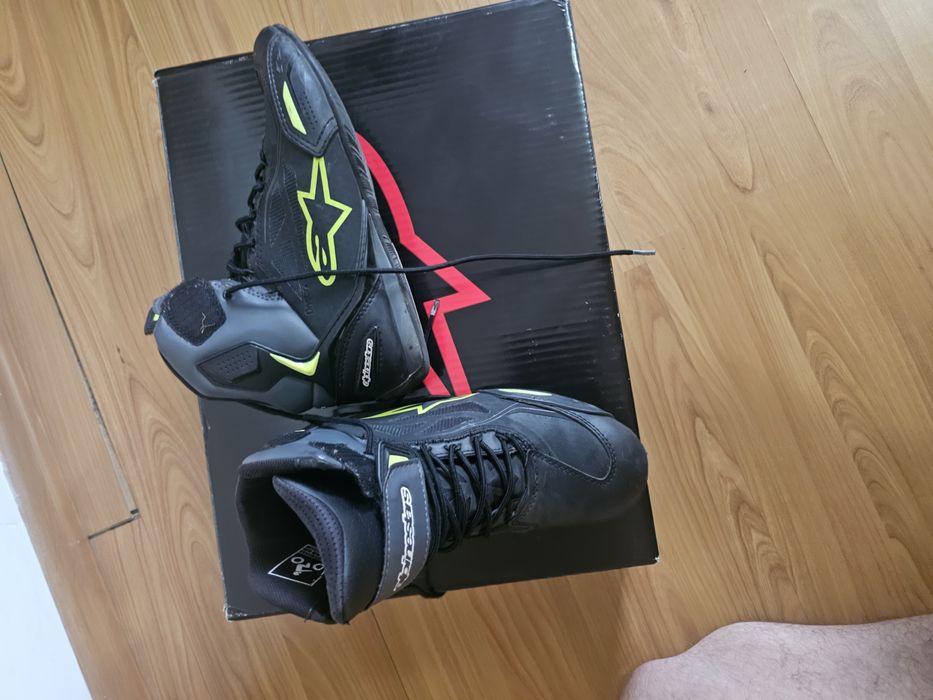 Alpinestars Faster-3 Drystar negru-gri-galben fluo