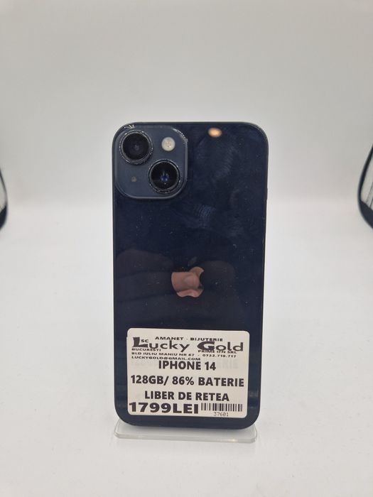 IPhone 14 128 GB 86% Baterie Garantie #37601