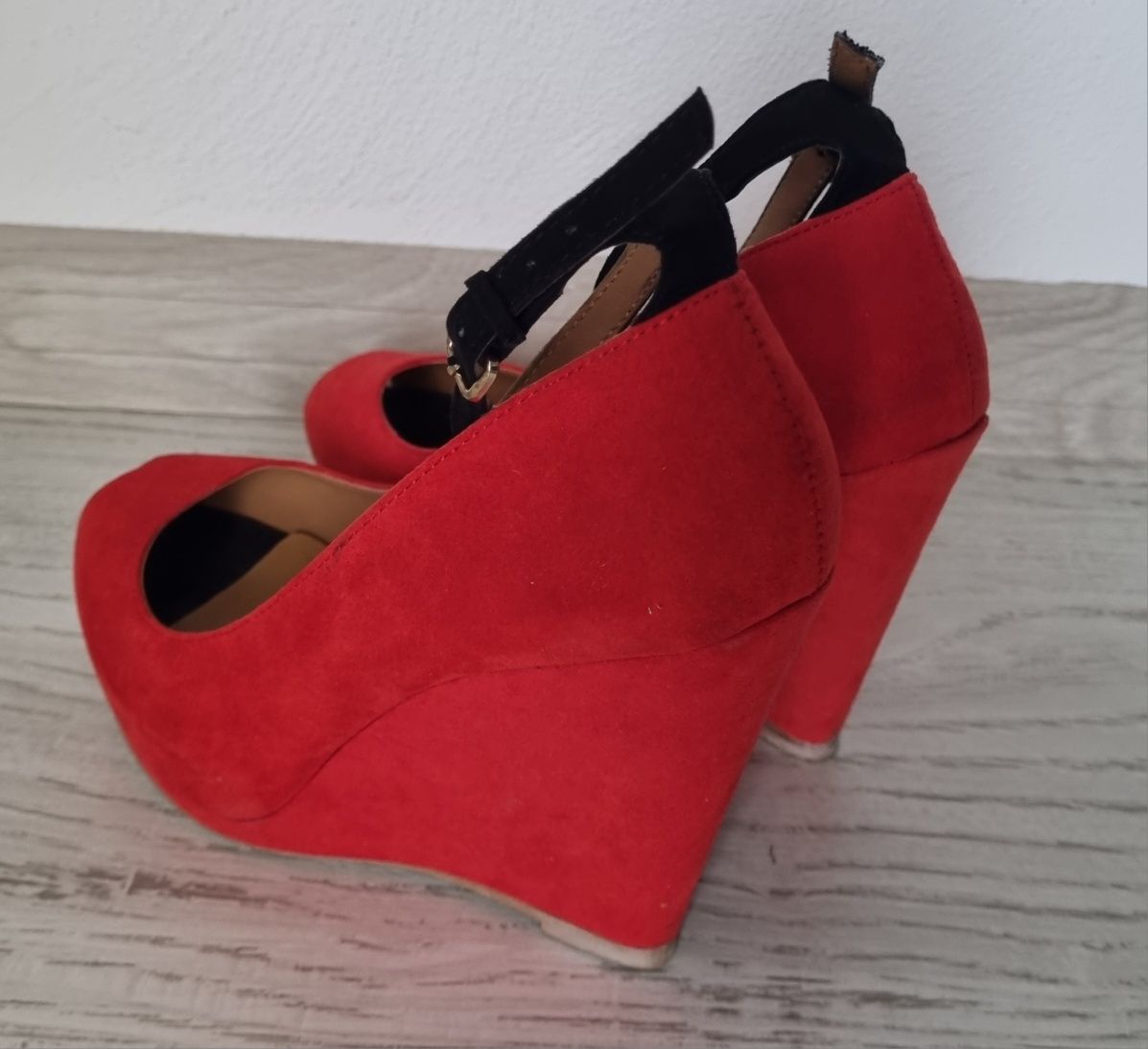 Sandale wedge, Zara, marime 37