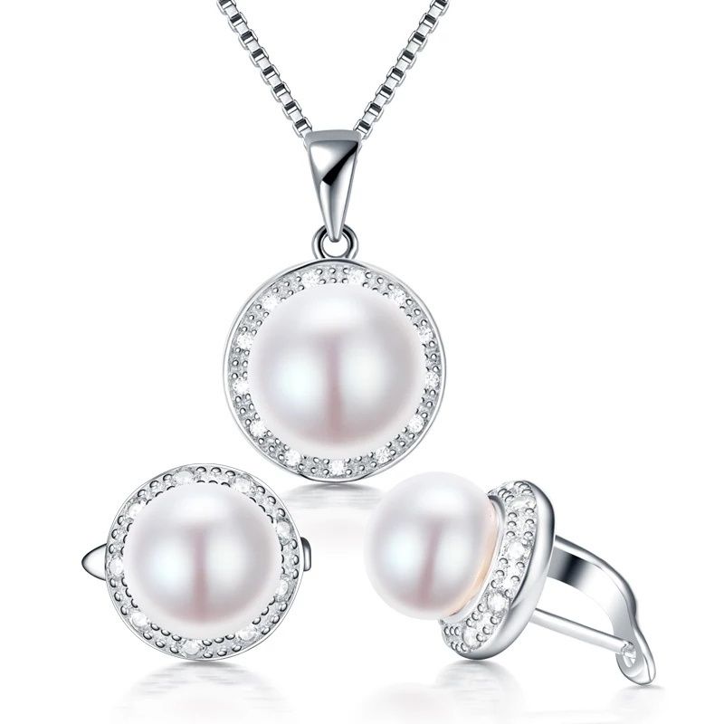 Set NOU bijuterii argint cu perle naturale de apa dulce
