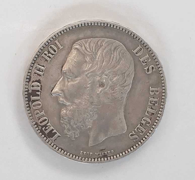 5 франка Белгия Леополд II, различни години