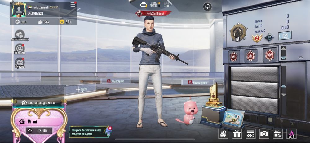 аккаунт PUBG Mobile с титулом n193 ultimate ЕВРОПА