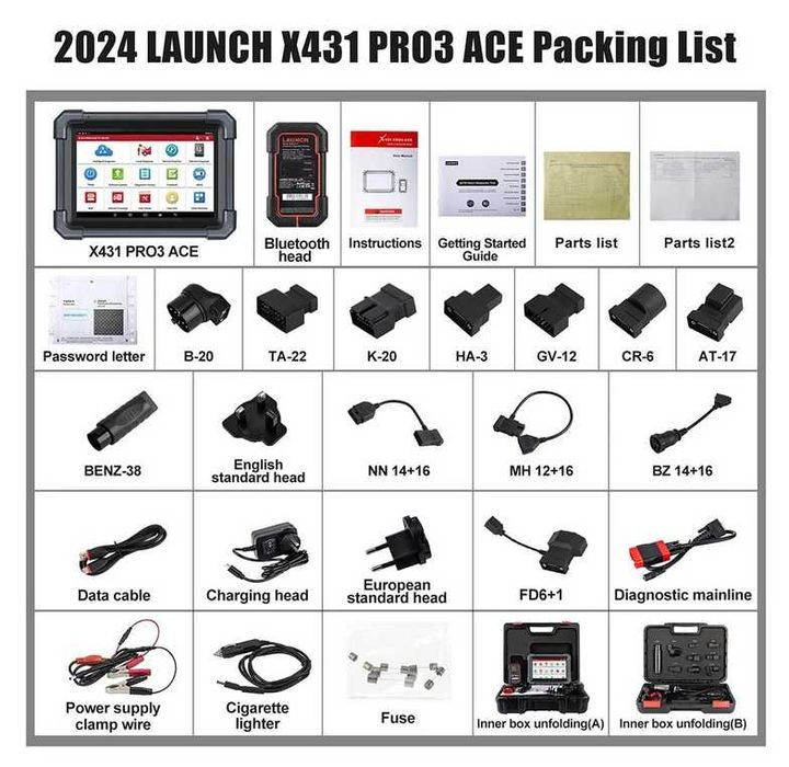 NEW 2025 LAUNCH X431 PRO3 ACE Online ECU Coding Topology Map CANFD DoI