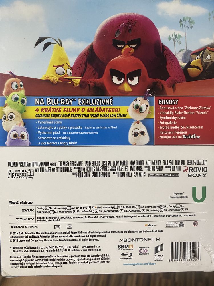 Blu-ray The Angry Birds Movie steelbook