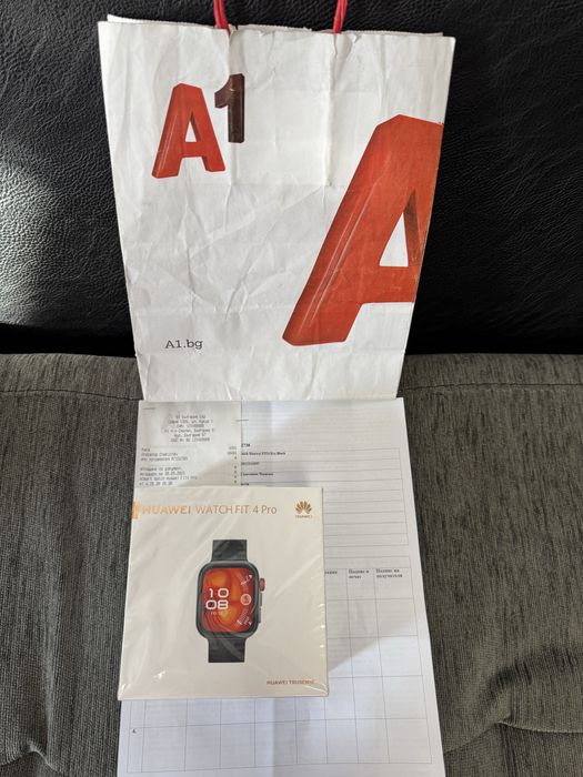 КАТО НОВ Huawei Watch Fit 4 Pro BT А1 Гаранция 2г Black Черен