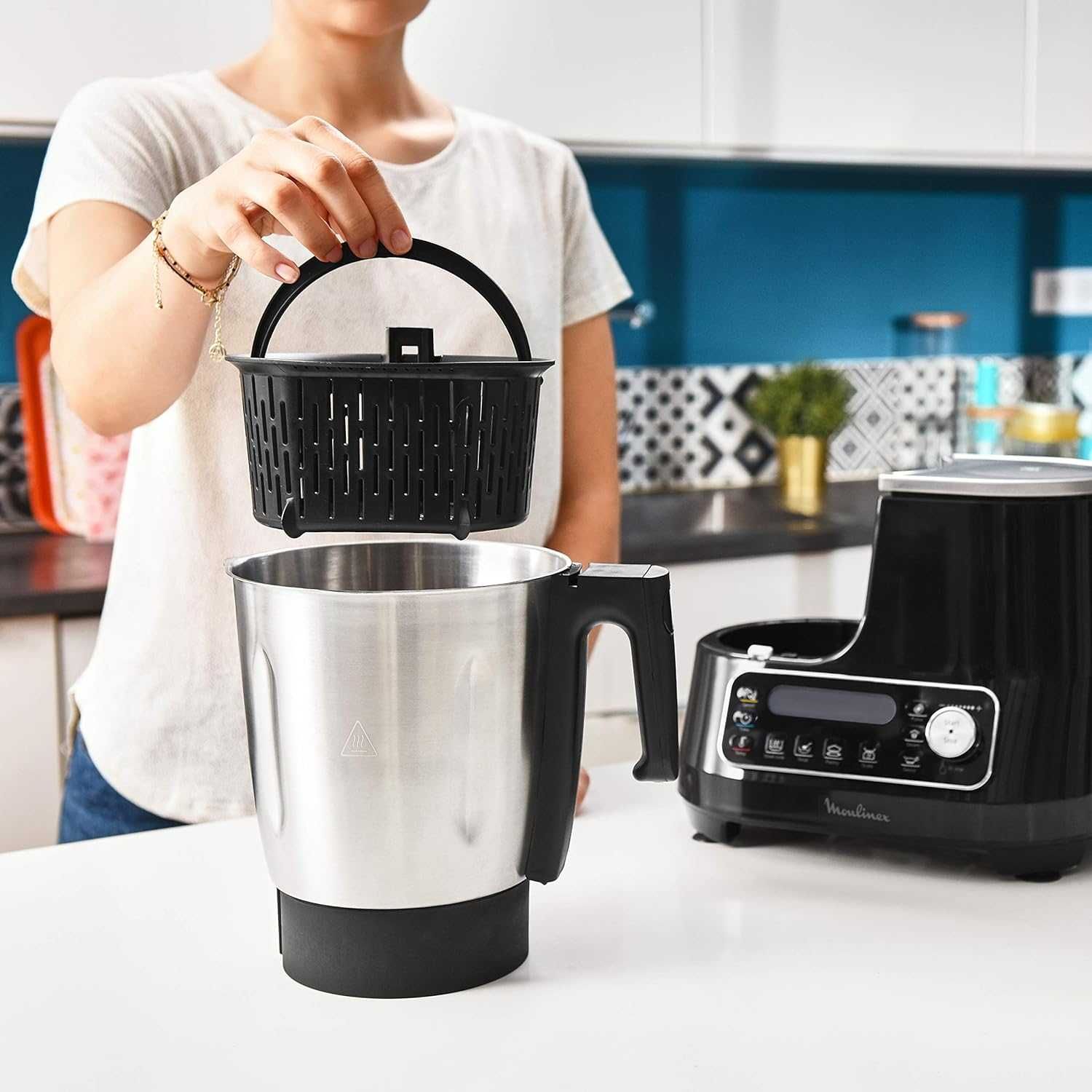 ПРОМО Нов Кухненски Робот Moulinex HF4568 Click Chef с Гаранция
