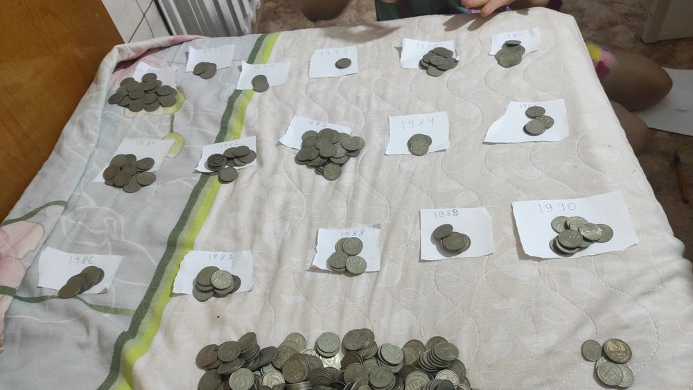 Продам советские монеты 1395 штук