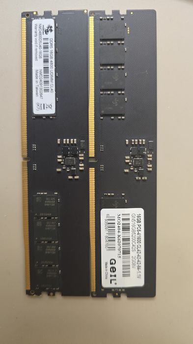 Оперативная память  ddr 5 16 гб 2 шт есть