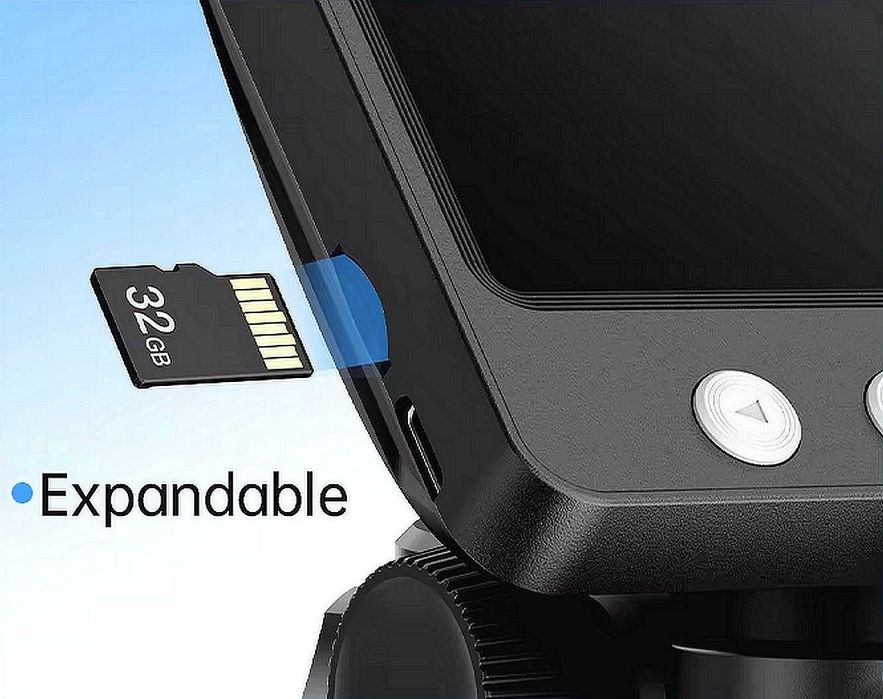 Microscop digital cu display de 4.3", 8 leduri si baterie incorporata