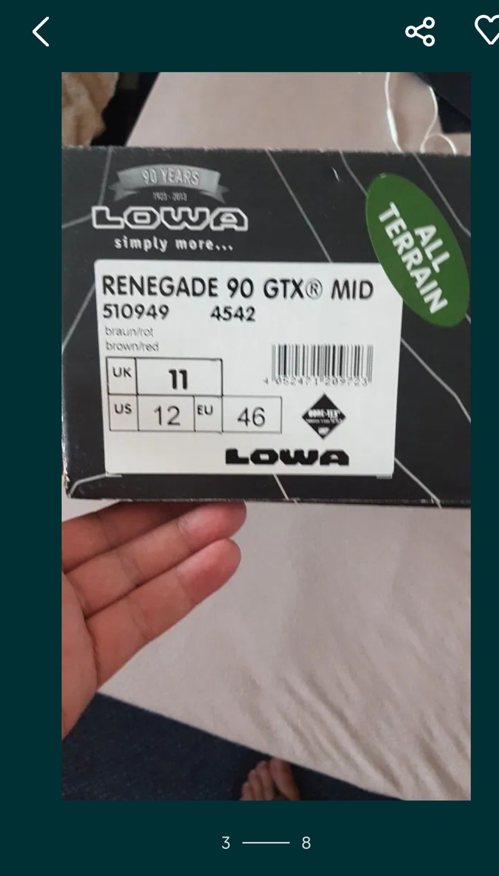 Bocanci Lowa Renegade Gtx ghete drumeție mammut