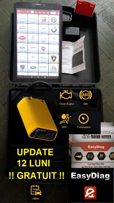 Tester Auto Profesional Kit Diagnoza X431 + Tableta 10 inch v.2024