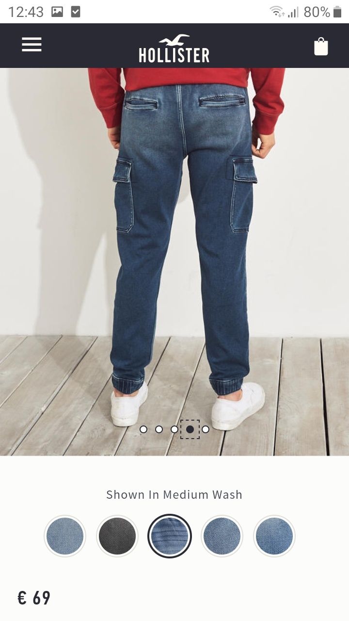 Blugi jogger M Hollister