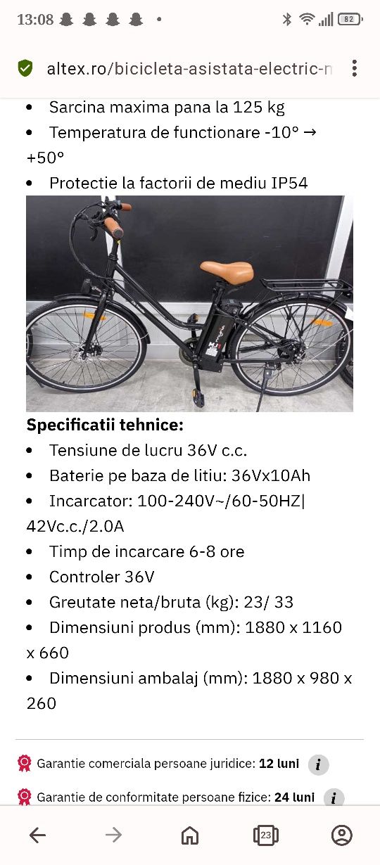 Bicicleta electrica Myria