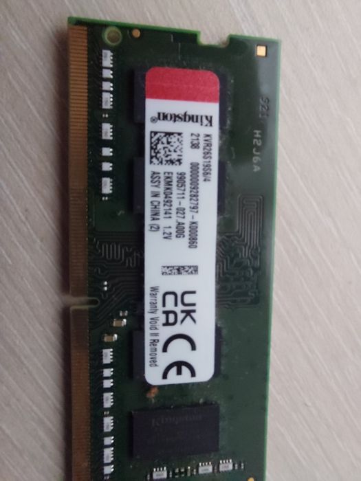 Рам Памет:4GB DDR4 2666MHz RAM (SO-DIMM) Kingston KVR26S19S