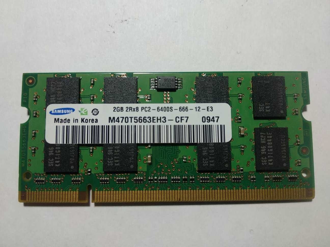 Mодуль памяти Samsung DDR2 2GB  для ноутбука