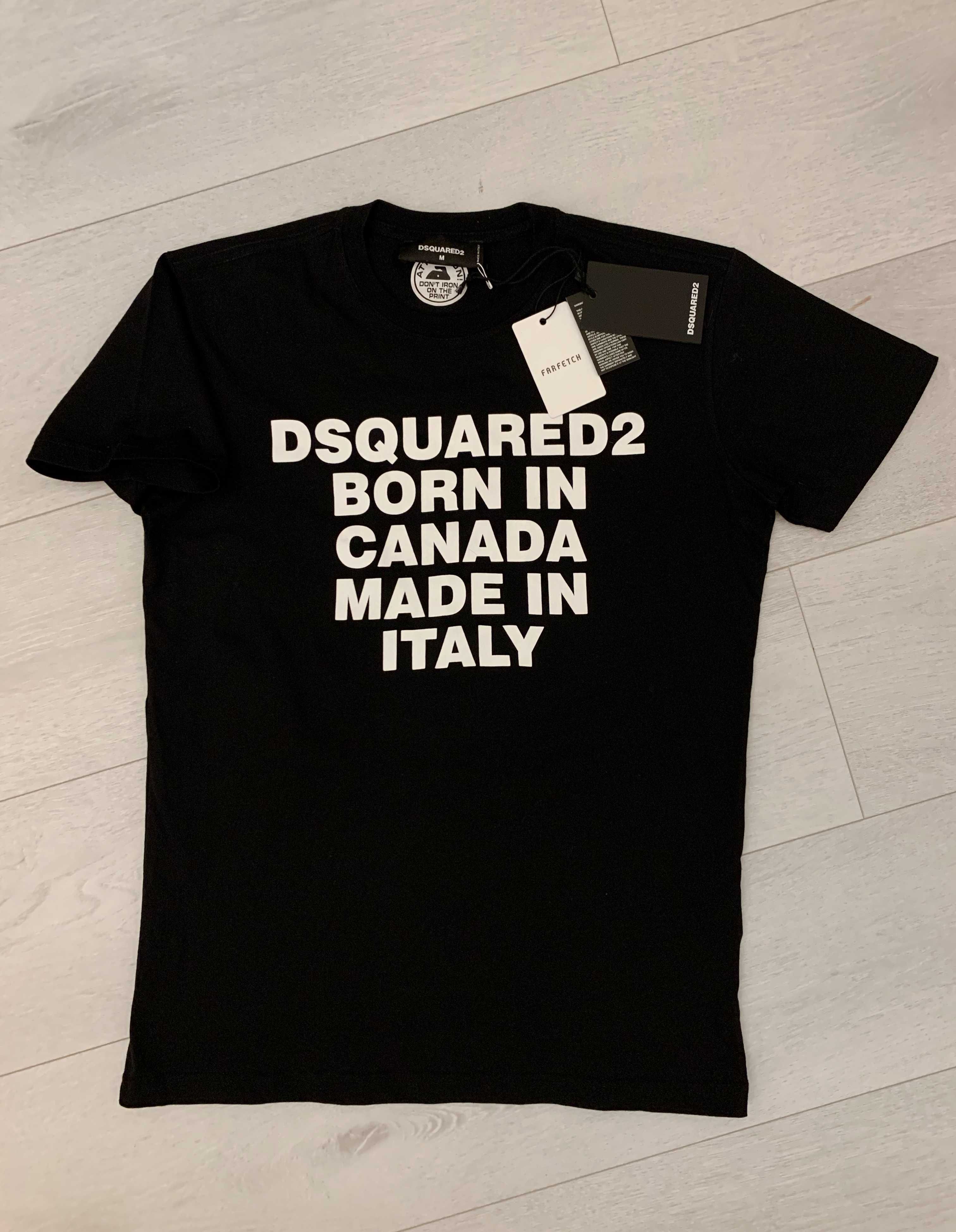 Tricou Dsquared2 " Born in Canada Made in Italy "