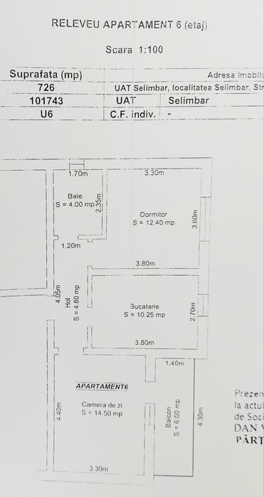 Vând apartament 2 camere Șelimbar