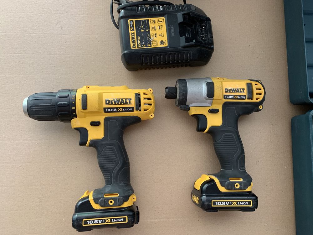 Dewalt set filetante 10,8v impact biti si bormasina