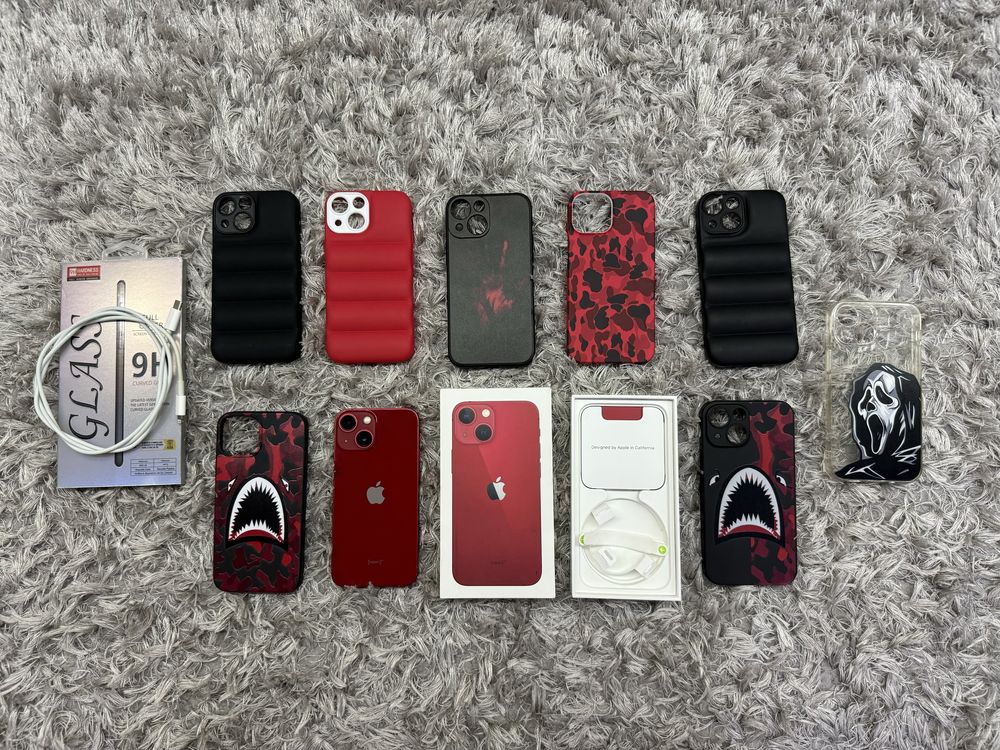 Iphone 13 mini red 128 gb cu accesorii