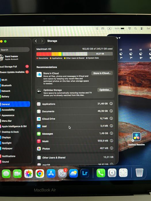 MacBook Air M1 256gb space grey