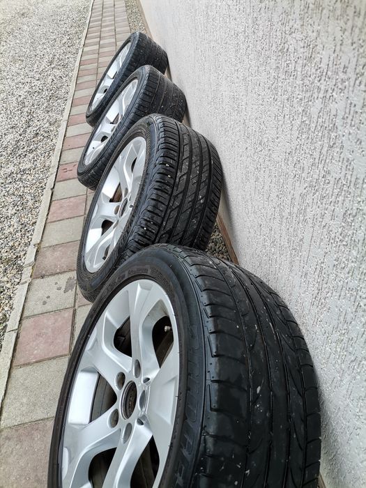 Jante Aliaj BMW 5x120 r17 X1 E84  + anvelope vara 225/50r17