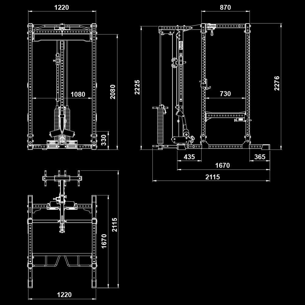 Силова Клетка и Скрипец 125 кг / Power Rack Стойка за Фитнес /