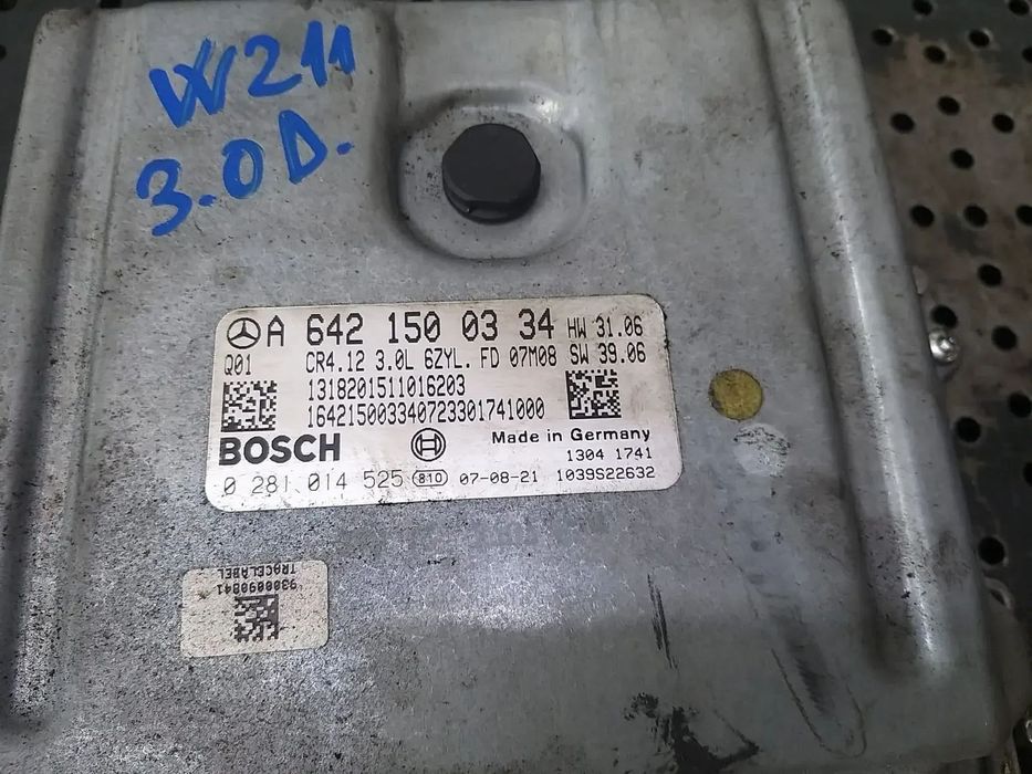 Ecu calculator motor 3.0 d mercedes e class w211 a6421500334 0281014525