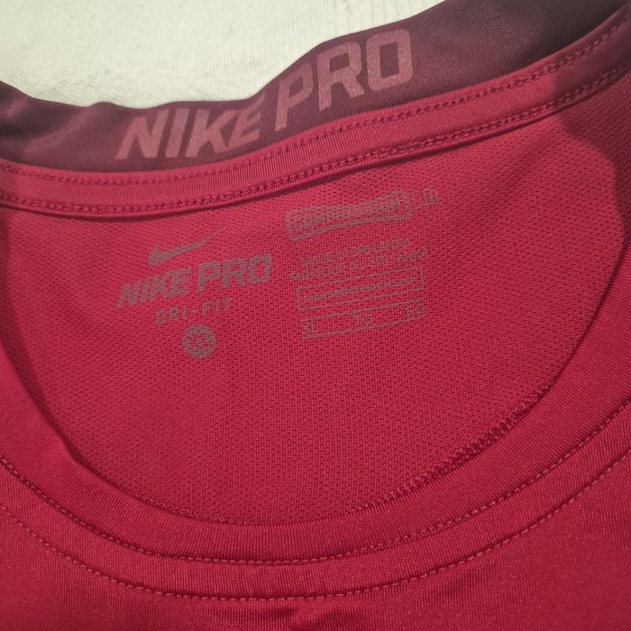 Мъжки потник Nike PRO, XL-умален, цвят бордо