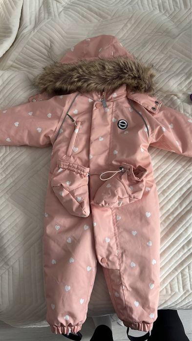 Зимний комбез для девочки 80см