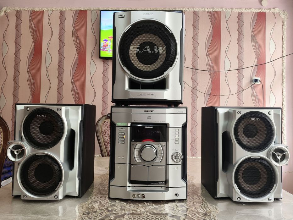 Sony 100% ishlaydi 2.1 musiqa markazi sotiladi subwooferini kalonkali