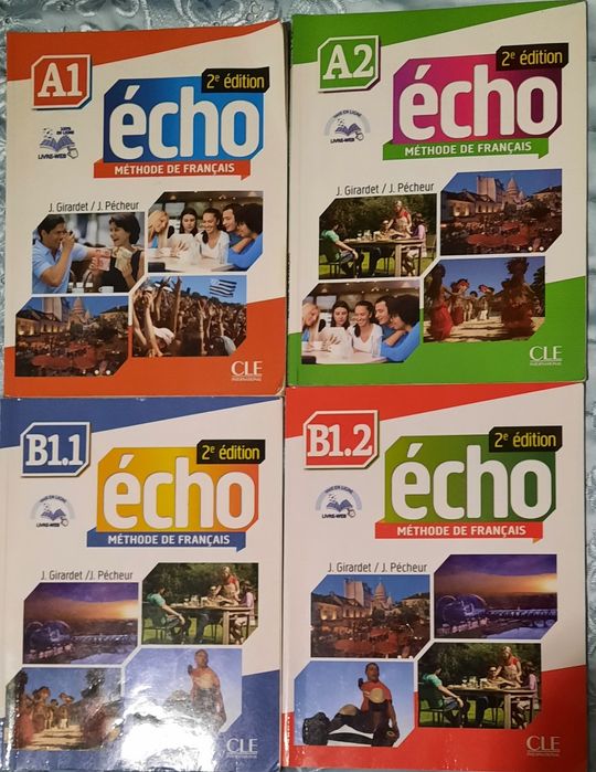 Учебници по френски echo A1, A2, B1.1, B1.2