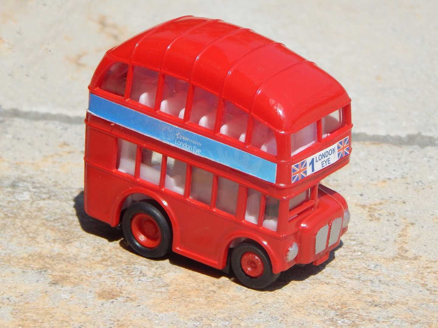 Jucarie autobuz londonez EPL London Eye tour double decker plastic
