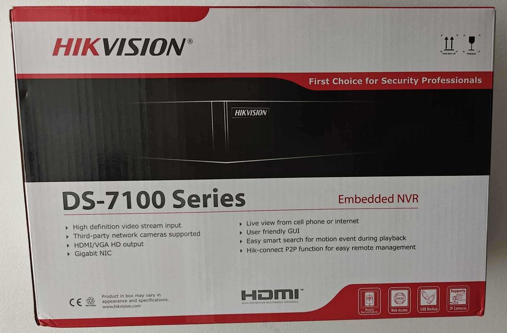 Kit NVR 8 canale POE + Hard Disk 6TB Hikvision DS-7108NI-Q1/8P/M(D)