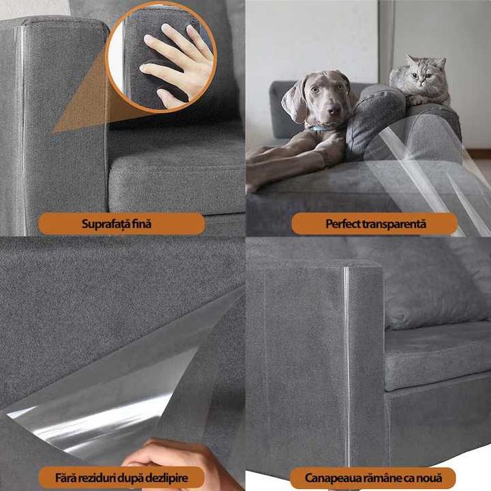 Folii Protectie Impotriva Zgarieturilor de Pisici siCaini 450 cm x 300